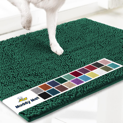 Muddy Mat® - Anti-Mud Dog Door Mat - Dark Green