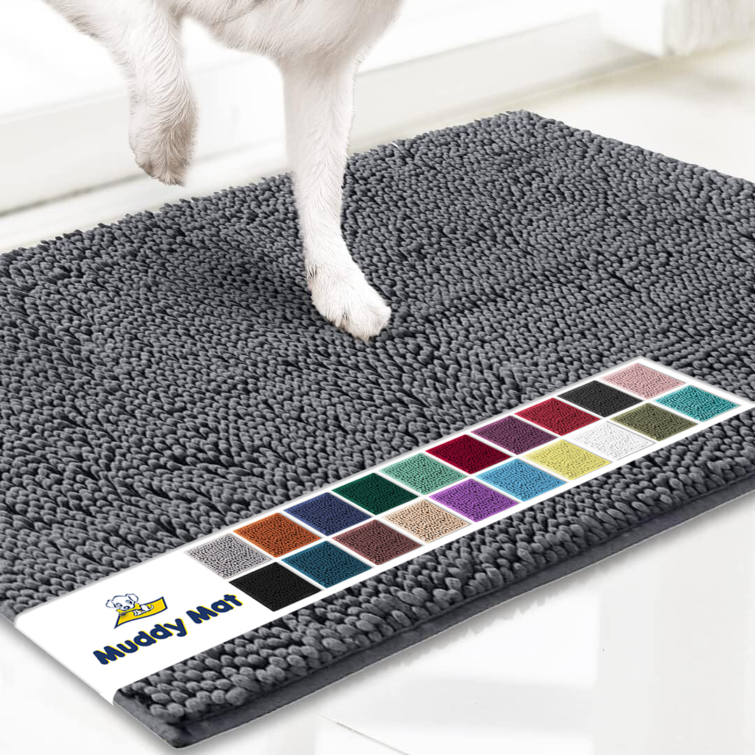 Muddy Mat® - Anti-Mud Dog Door Mat - Grey